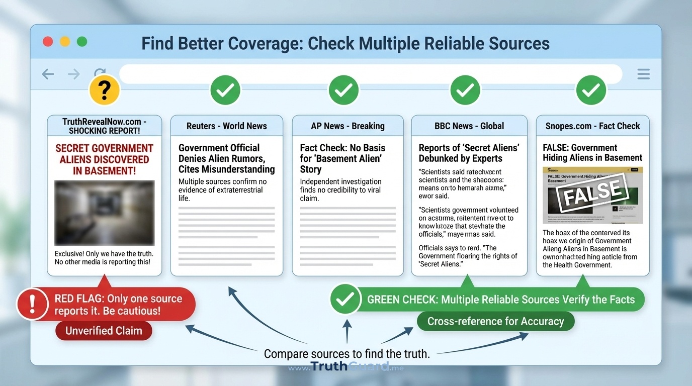 Find Better Coverage: Check Multiple Sources