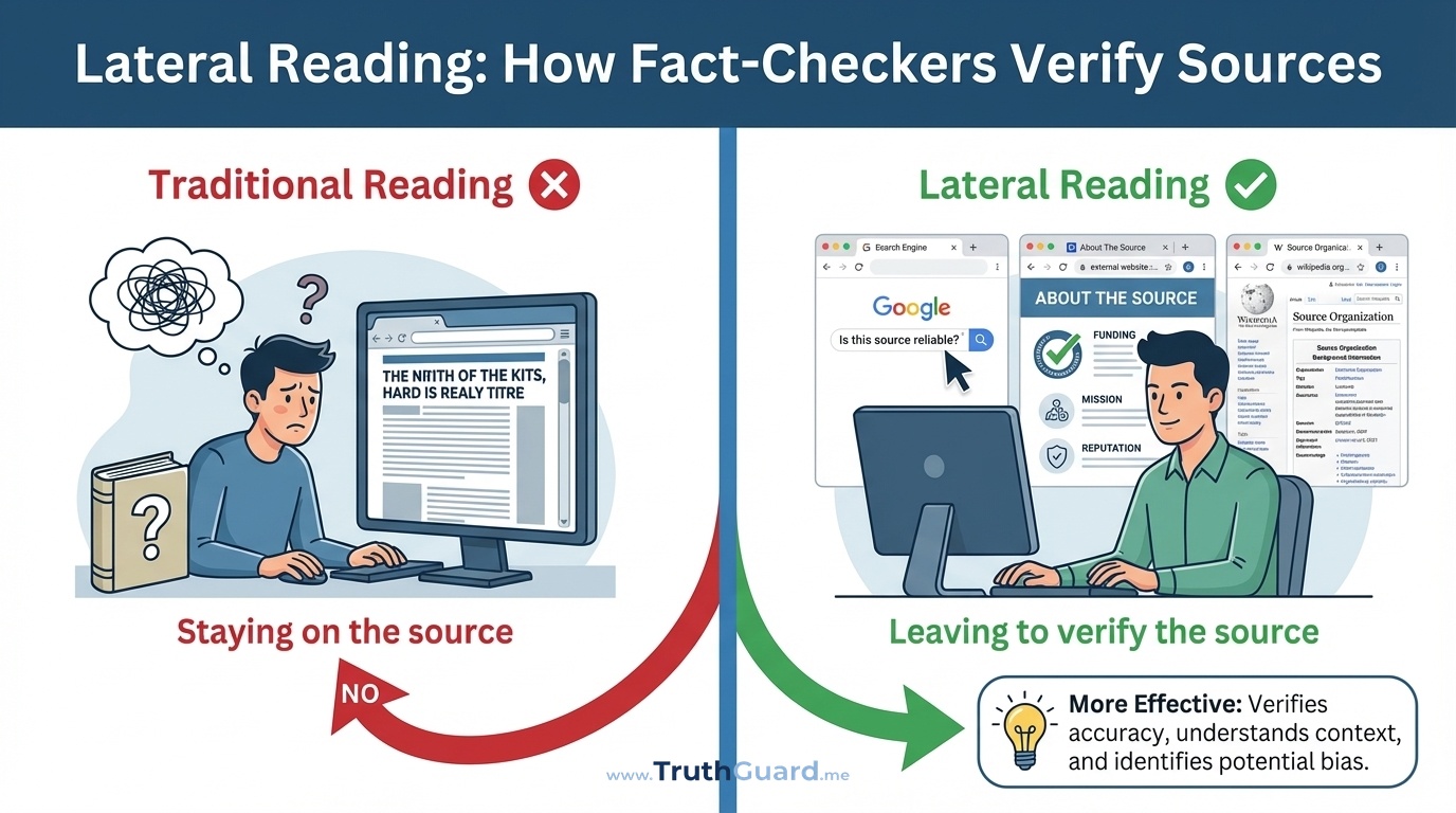 Lateral Reading: How Fact-Checkers Verify Sources
