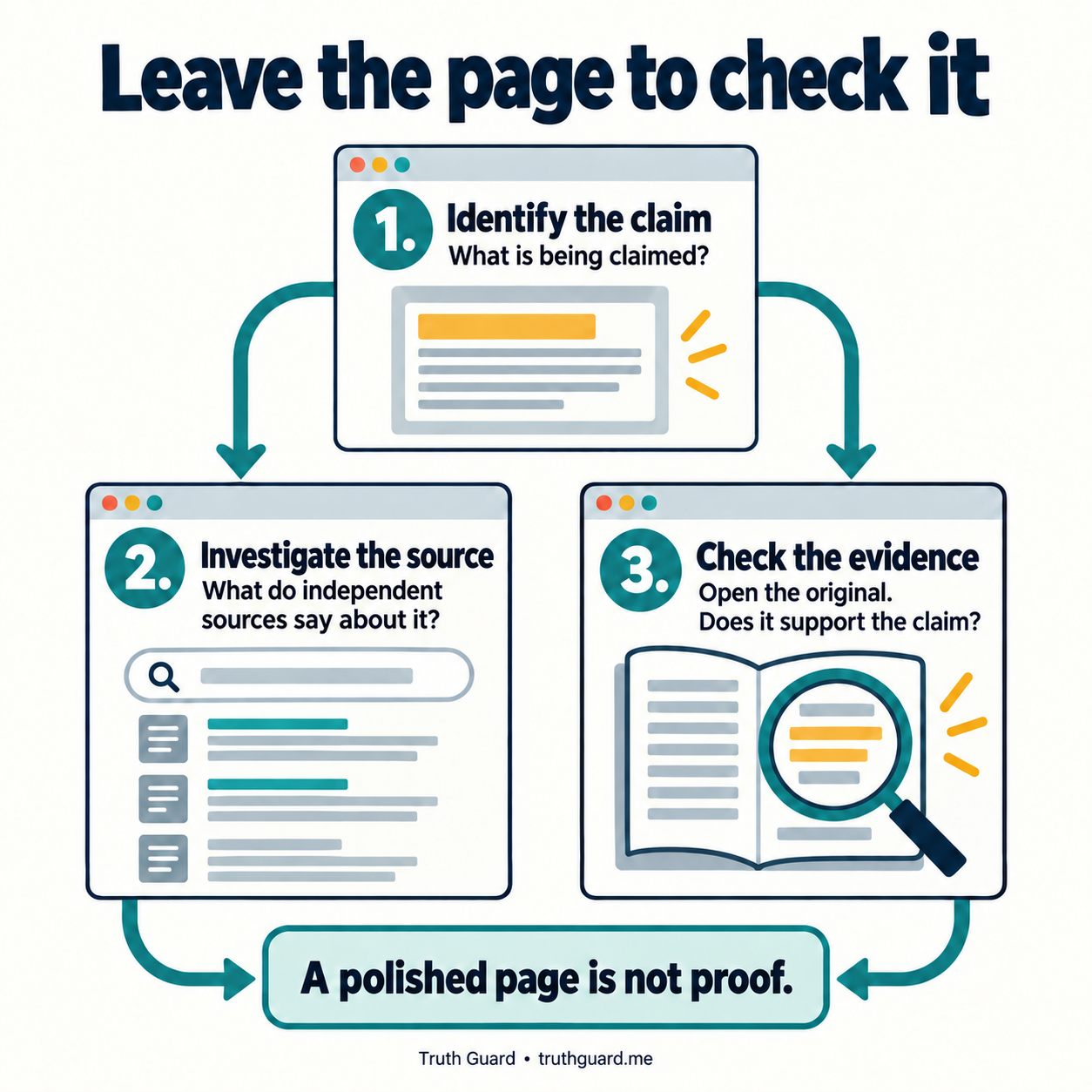 Leave the page to check it